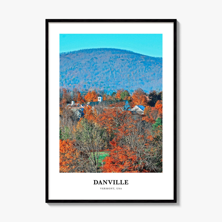 Danville, Vermont Classic Poster, framed poster mockup