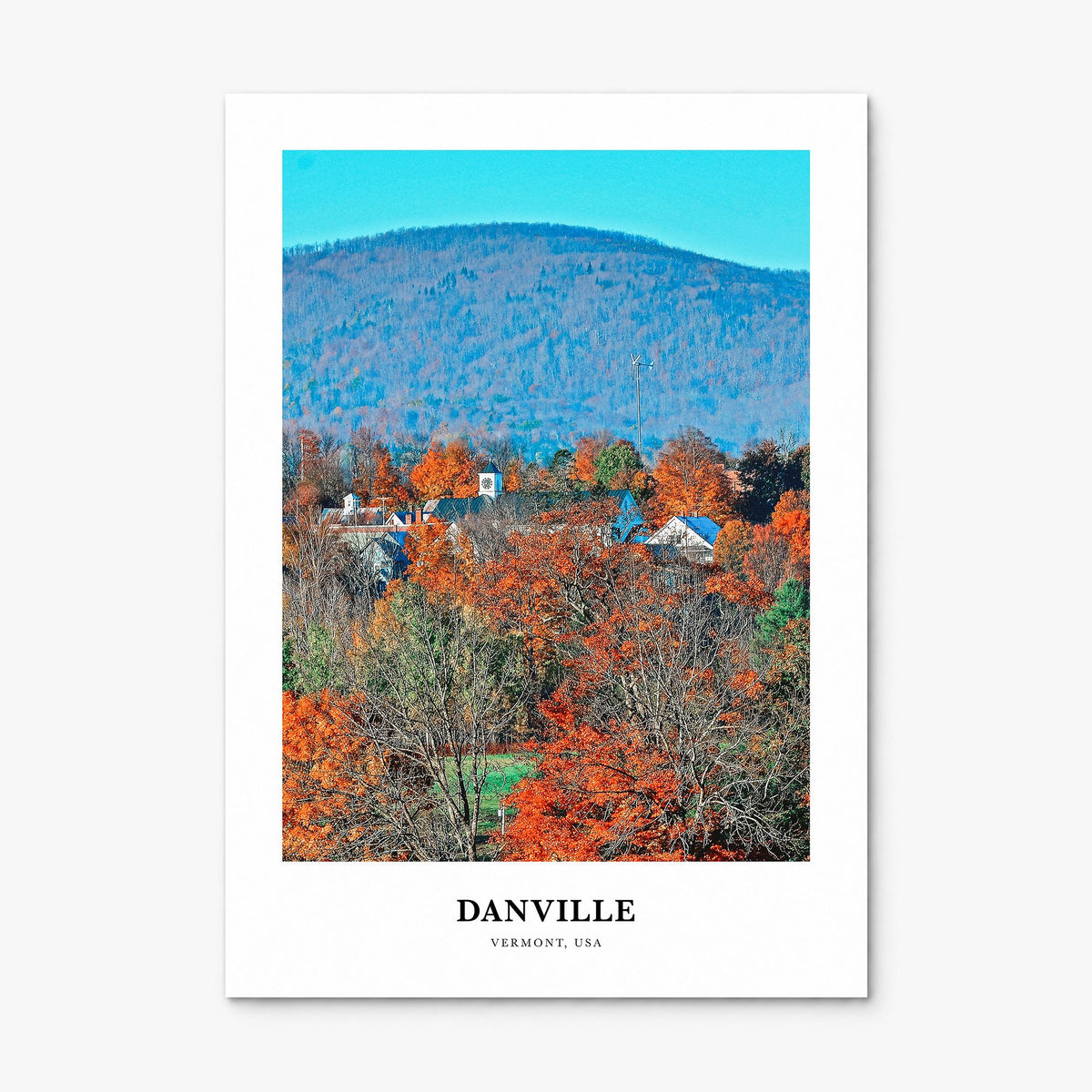 Danville, Vermont Classic Poster, print only (unframed)