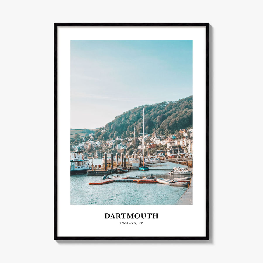 Dartmouth, England Classic Poster, framed poster mockup