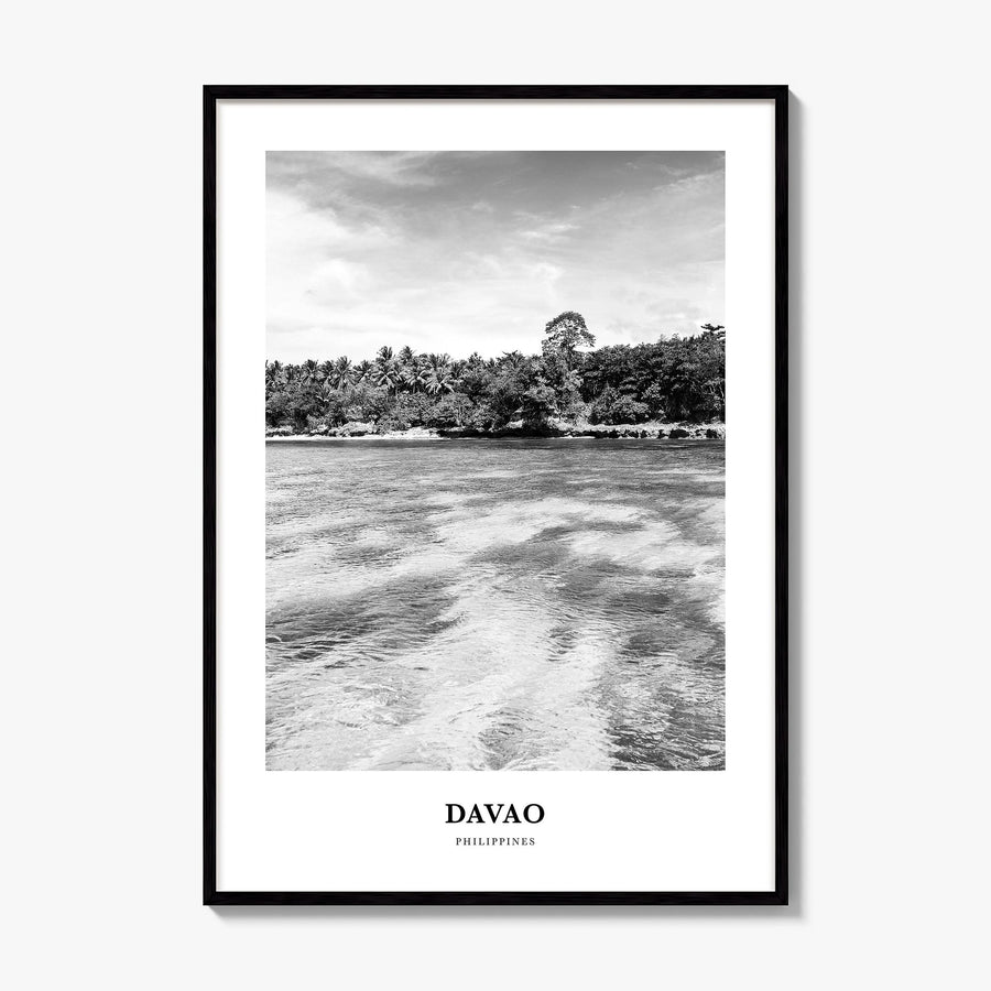 Davao Classic Poster, framed poster mockup
