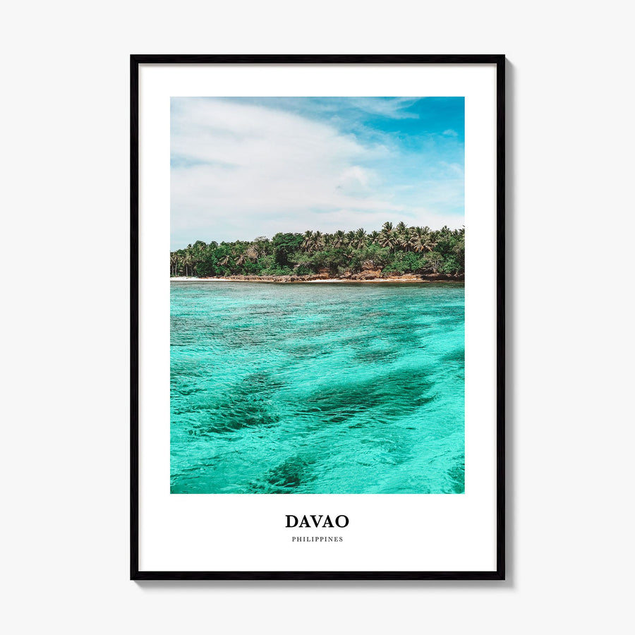 Davao Classic Poster, framed poster mockup