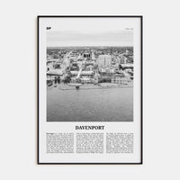 Davenport Poster None / 8x12 in Nbourhood Travel B&W Poster