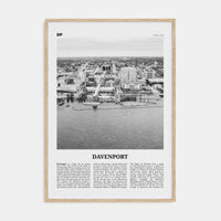 Davenport Poster Natural Wood / 8x12 in Nbourhood Travel B&W Poster