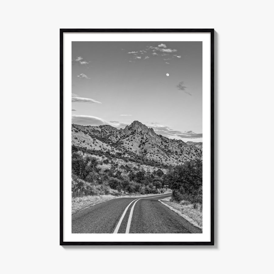 Davis black & white photo poster of California, USA – vertical wall art, unframed print shown in interior mockup