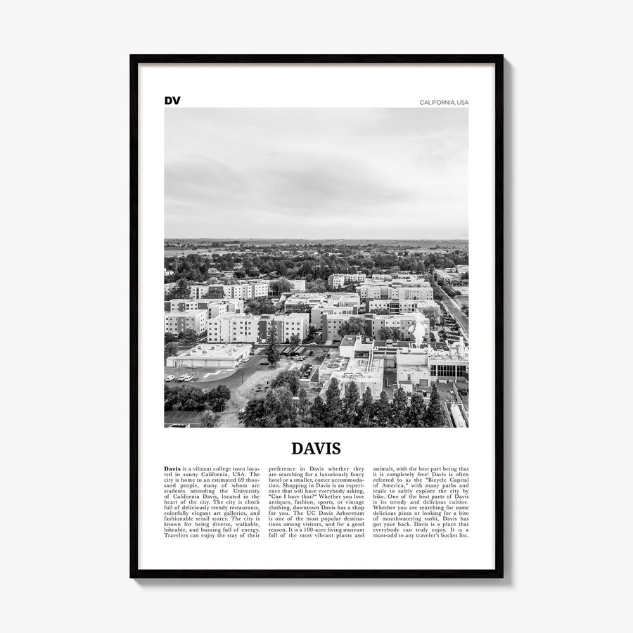 Davis Newspaper Poster, framed poster mockup