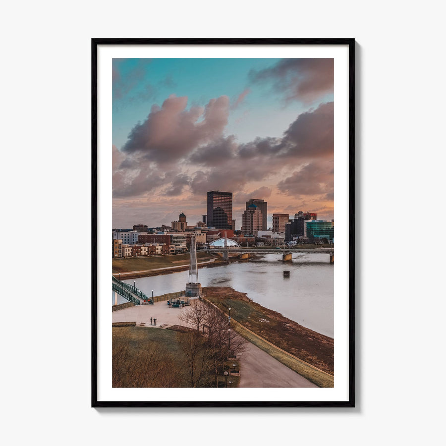 Dayton Photo Poster, framed poster mockup, white border