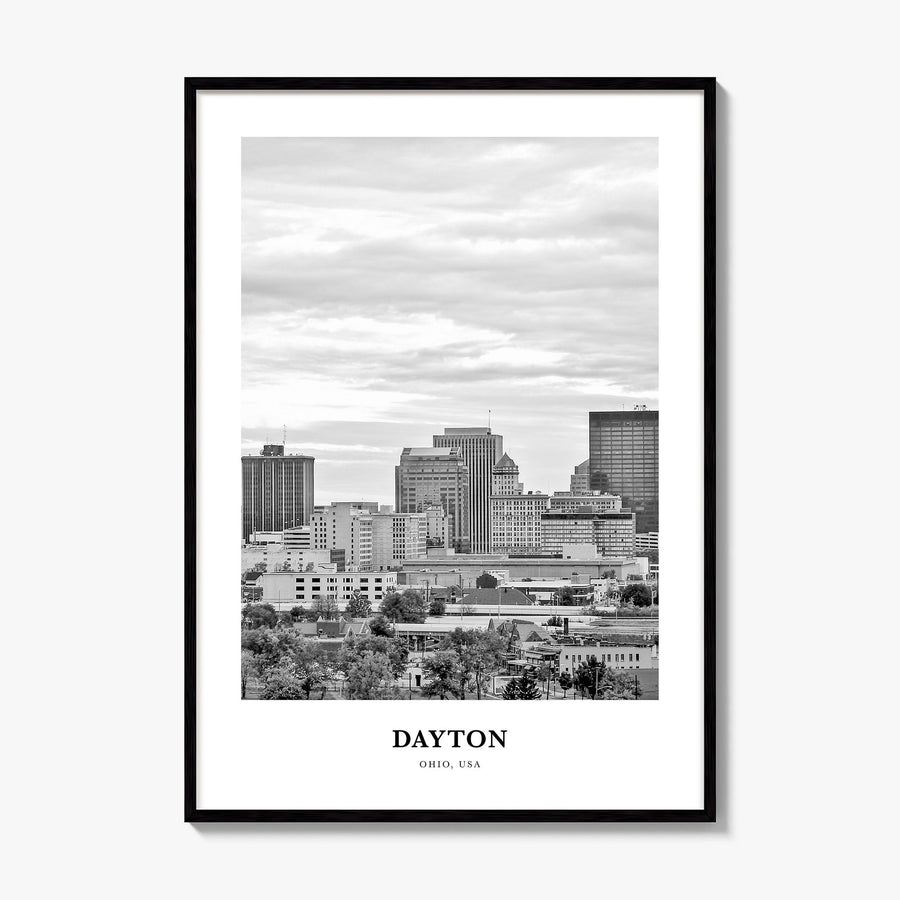 Dayton Classic Poster, framed poster mockup