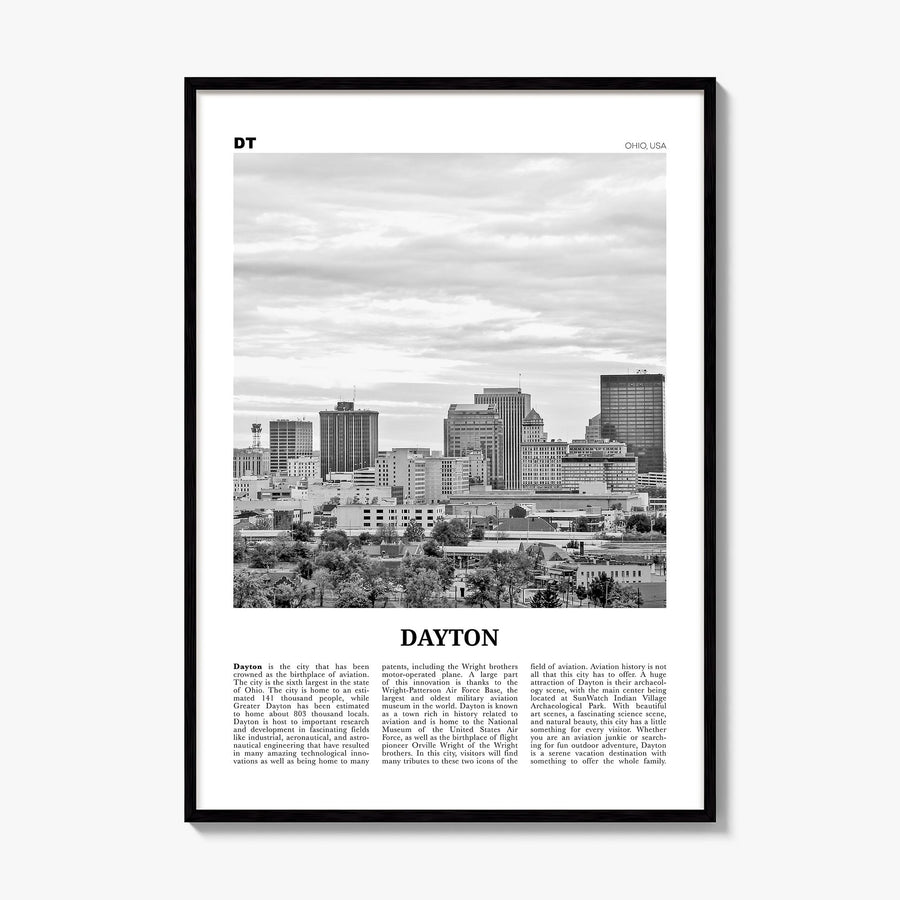 Dayton Newspaper Poster, framed poster mockup