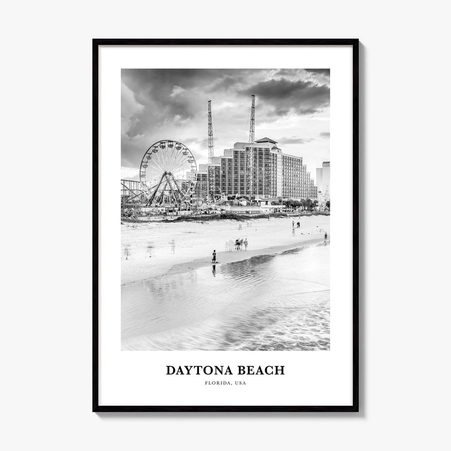 Daytona Beach Classic Poster, framed poster mockup