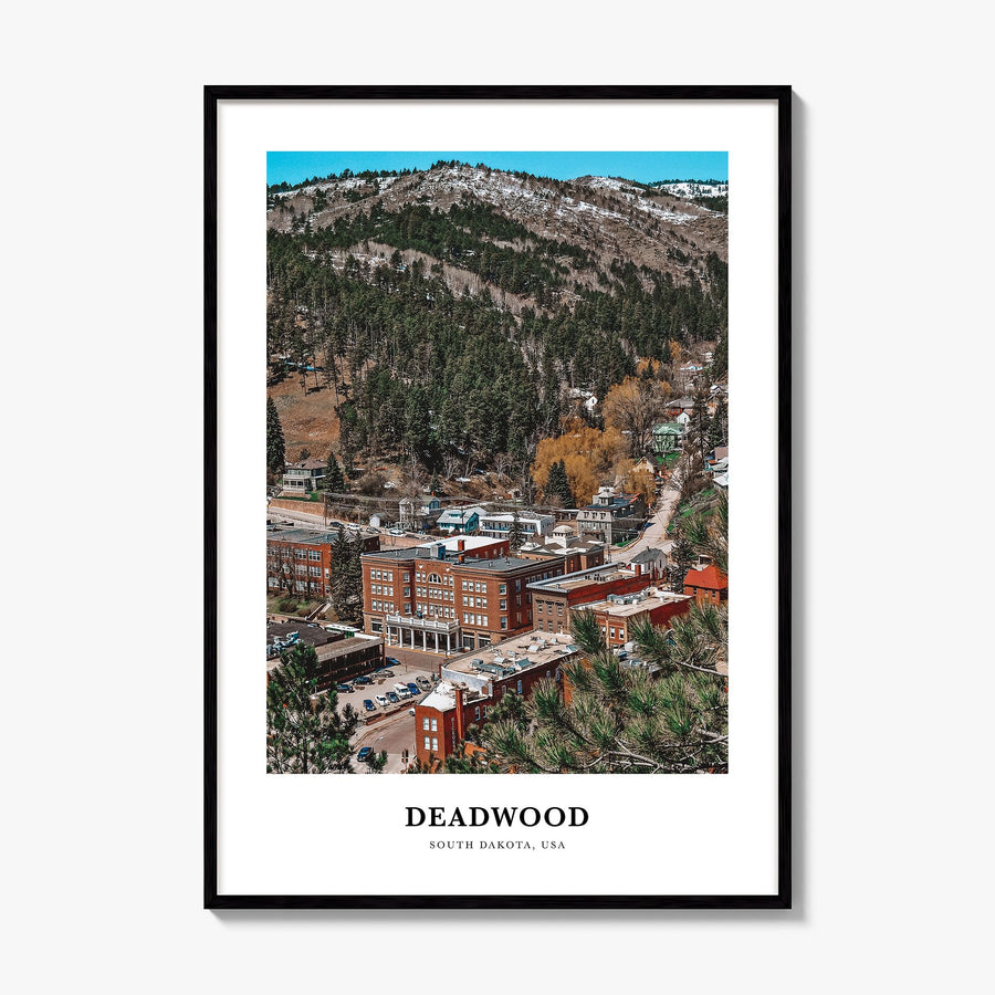 Deadwood Classic Poster, framed poster mockup