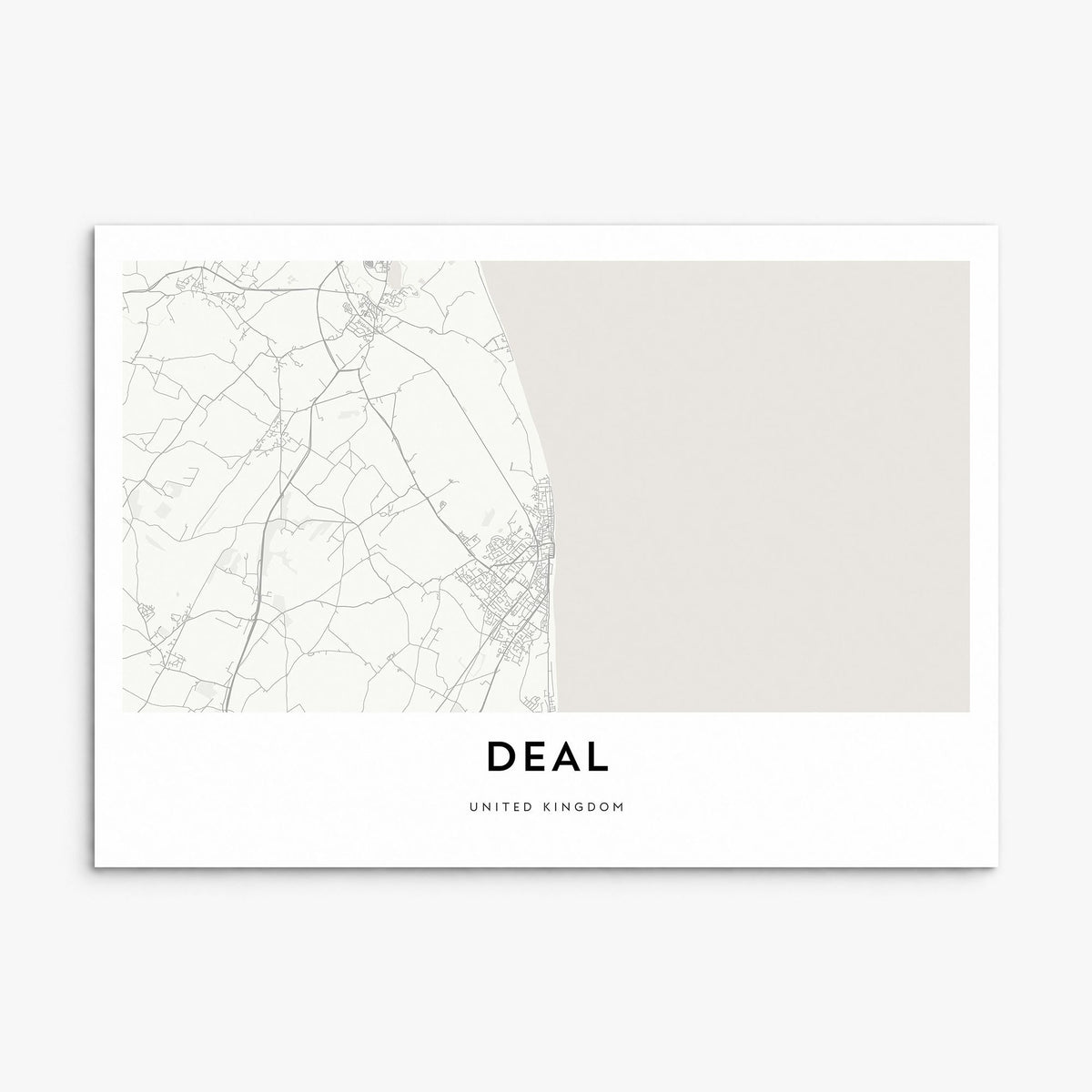 Deal Map Poster, print only (unframed)