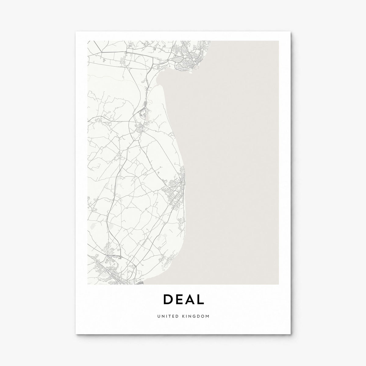 Deal Map Poster, print only (unframed)