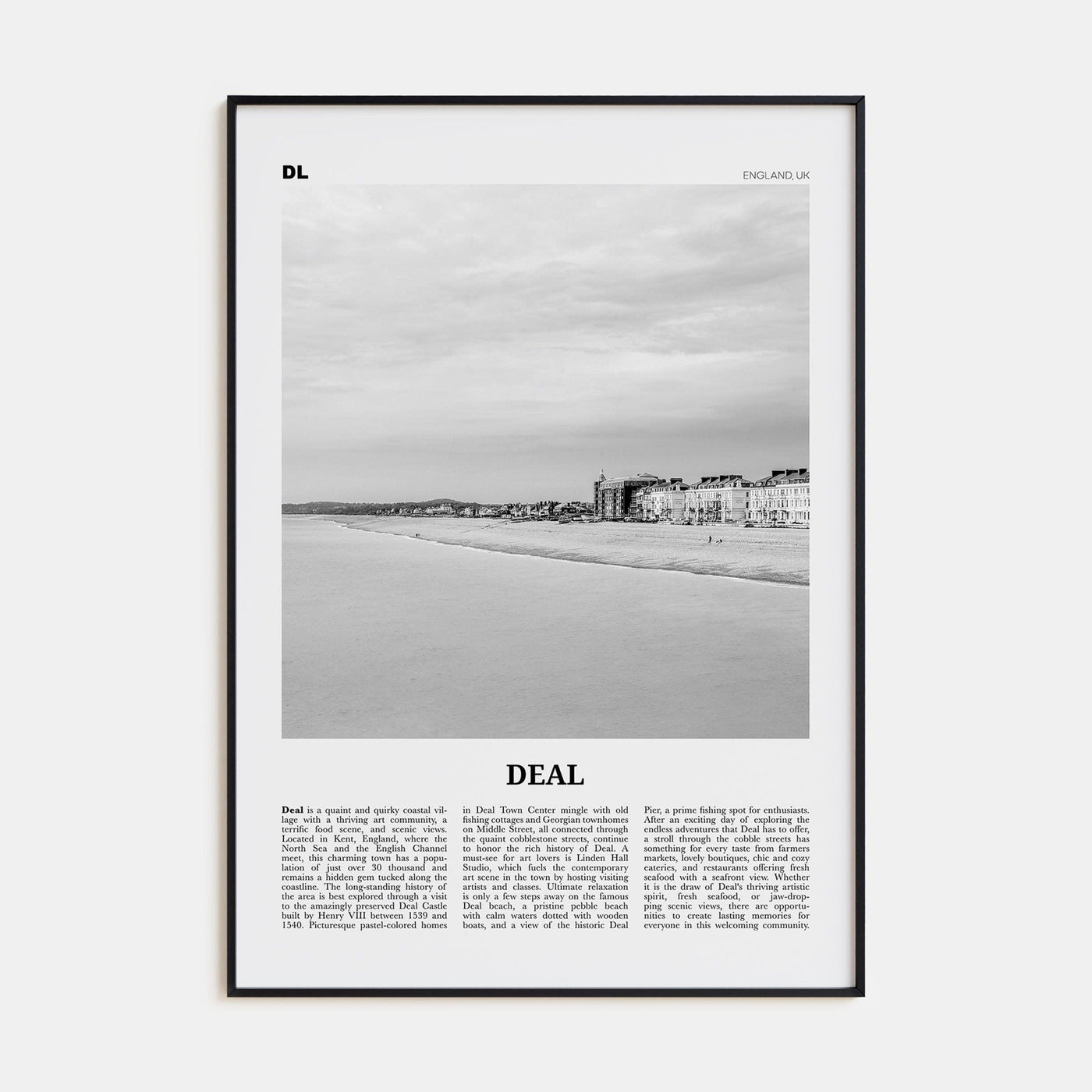 Deal Poster None / 8x12 in Nbourhood Travel B&W Poster