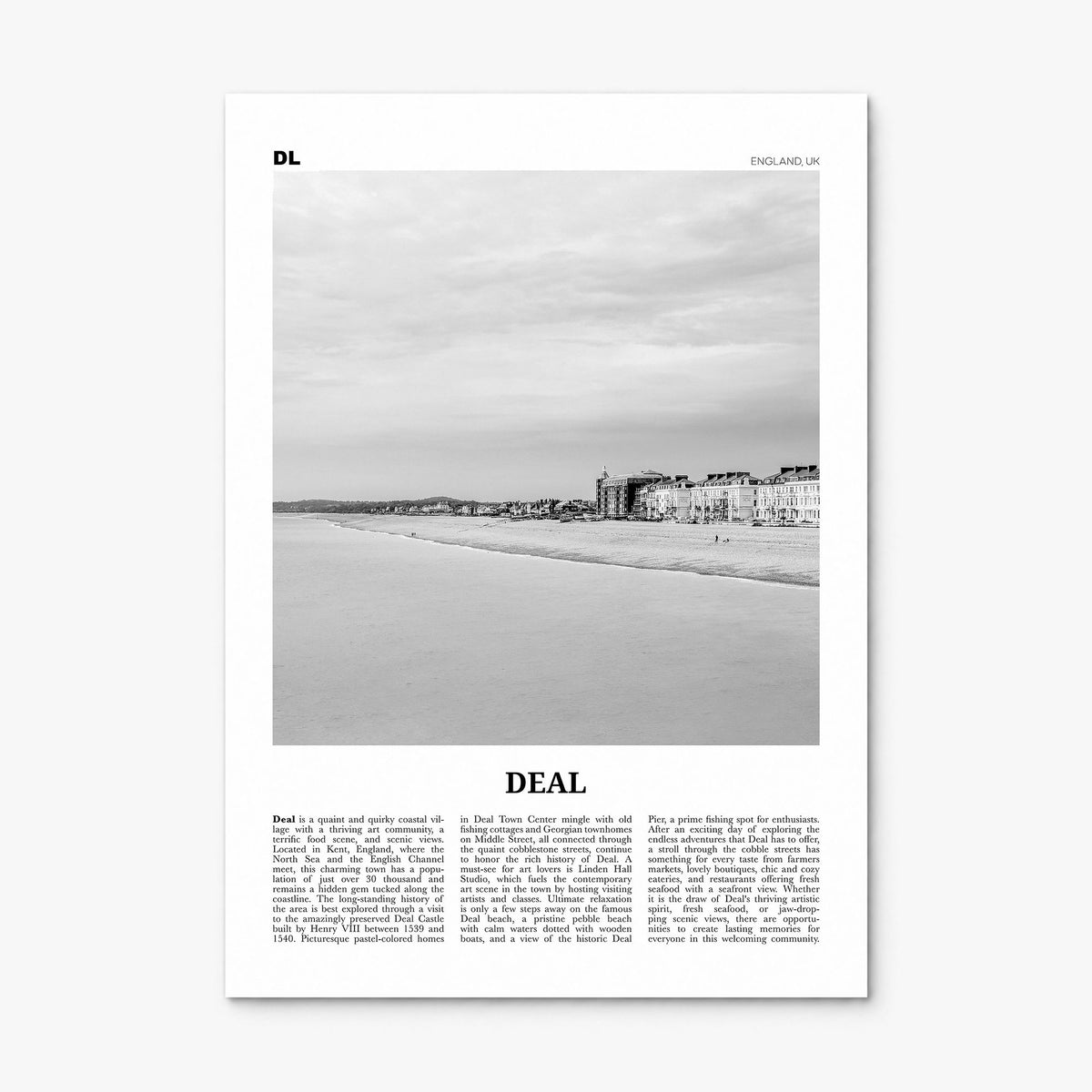 Deal Newspaper Poster, print only (unframed)