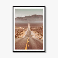 Death Valley colorful photo poster of California, USA – vertical wall art, unframed print shown in interior mockup