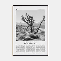 Death Valley No 1 Poster None / 8x12 in Nbourhood Travel B&W Poster