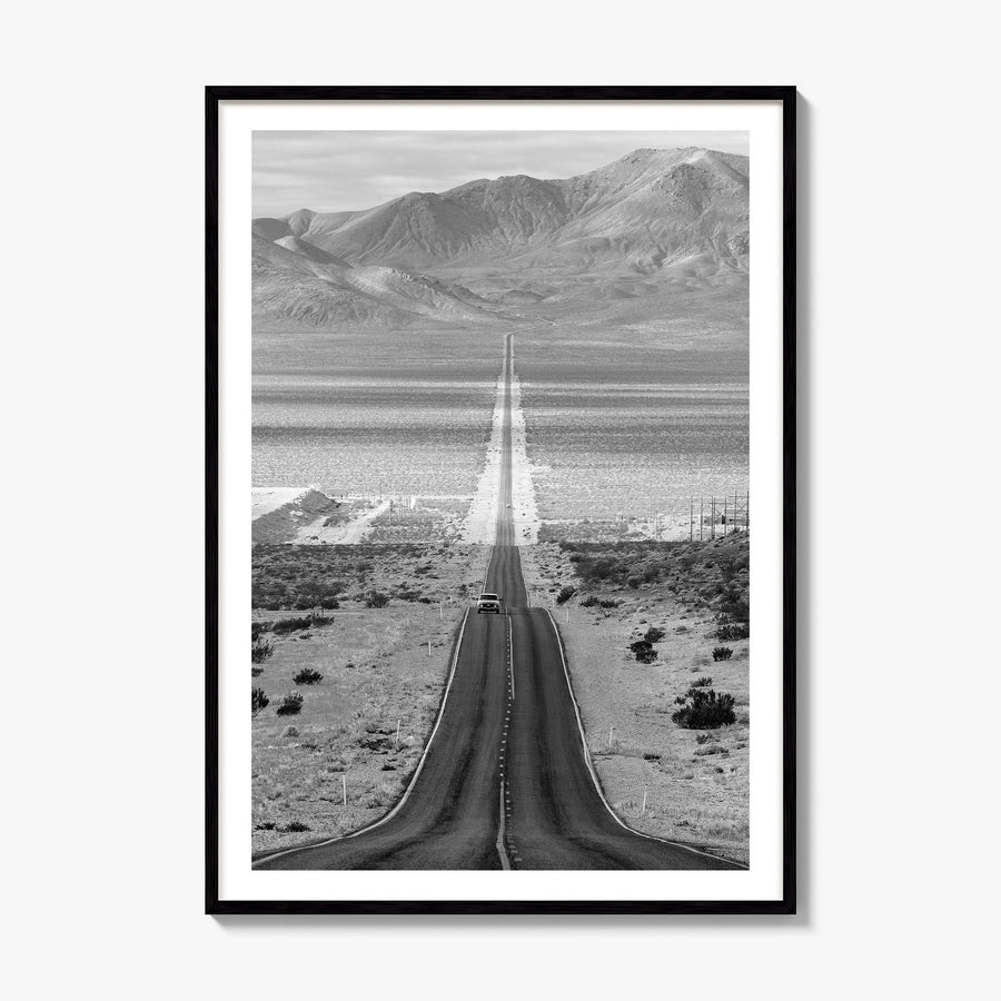 Death Valley Photo Poster, framed poster mockup, white border