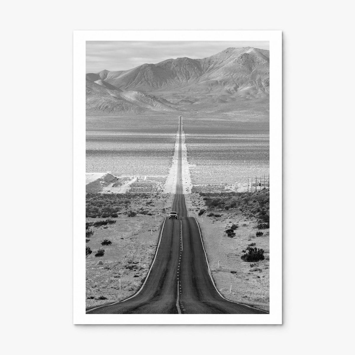 Death Valley Photo Poster, print only (unframed), white border
