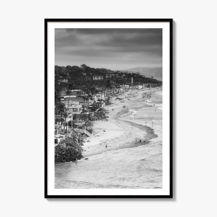 Del Mar Photo Poster, framed poster mockup, white border