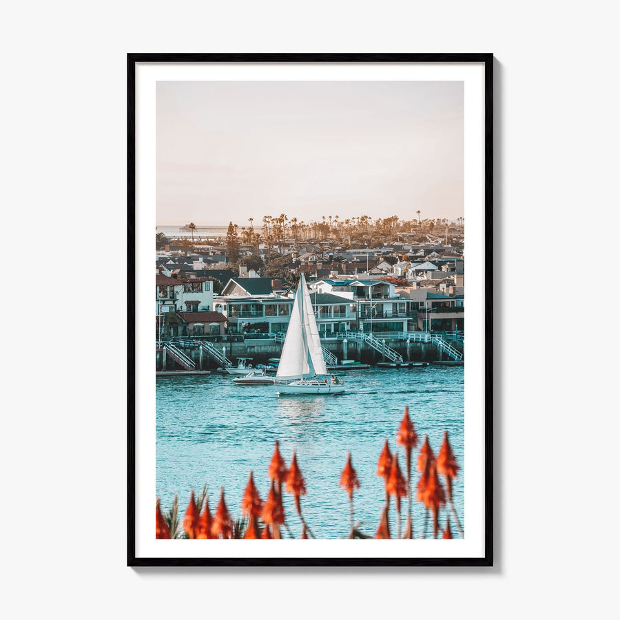 Del Mar Photo No 1 Poster, framed poster mockup, white border