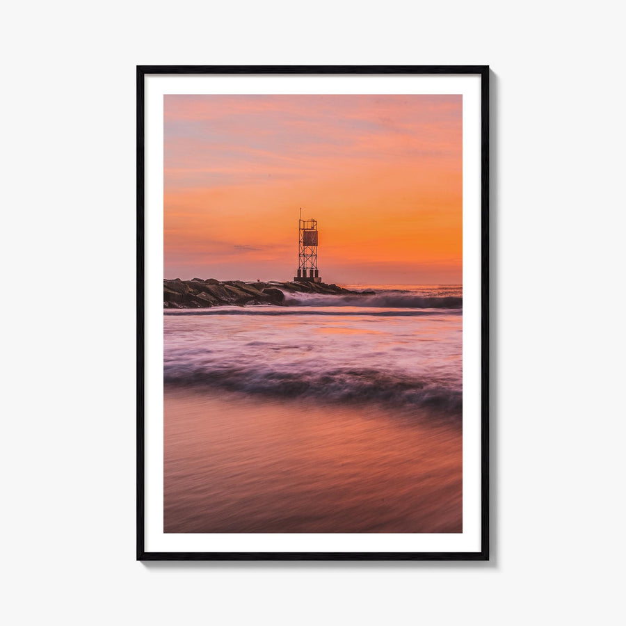 Delaware colorful photo poster of United States – vertical wall art, unframed print shown in interior mockup
