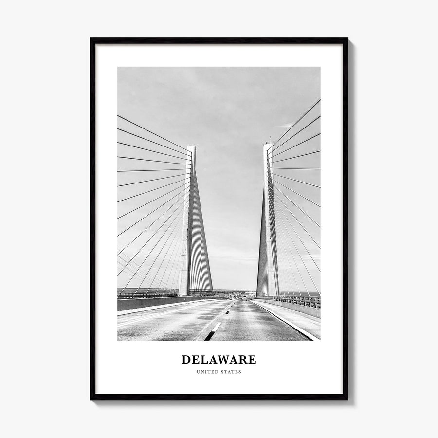 Delaware Classic Poster, framed poster mockup