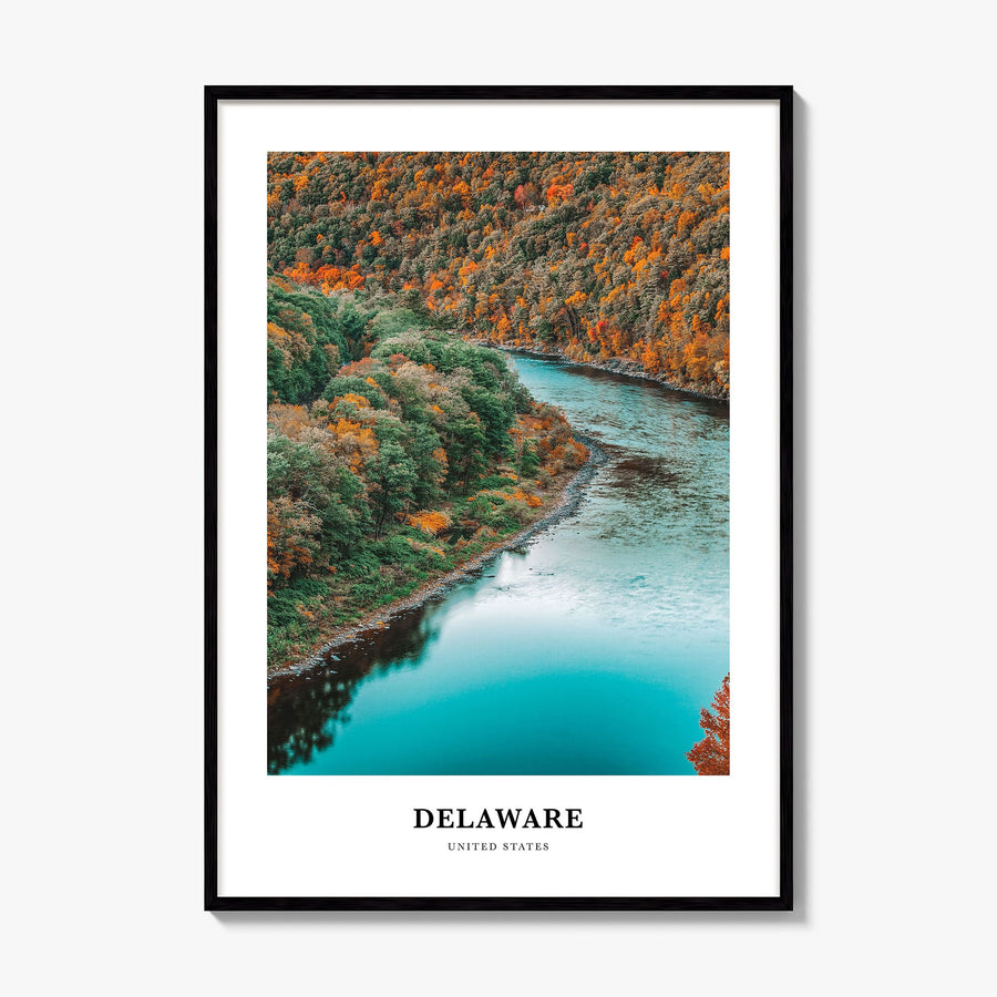 Delaware Classic No 1 Poster, framed poster mockup