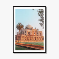 Delhi colorful photo poster of India – vertical wall art, unframed print shown in interior mockup