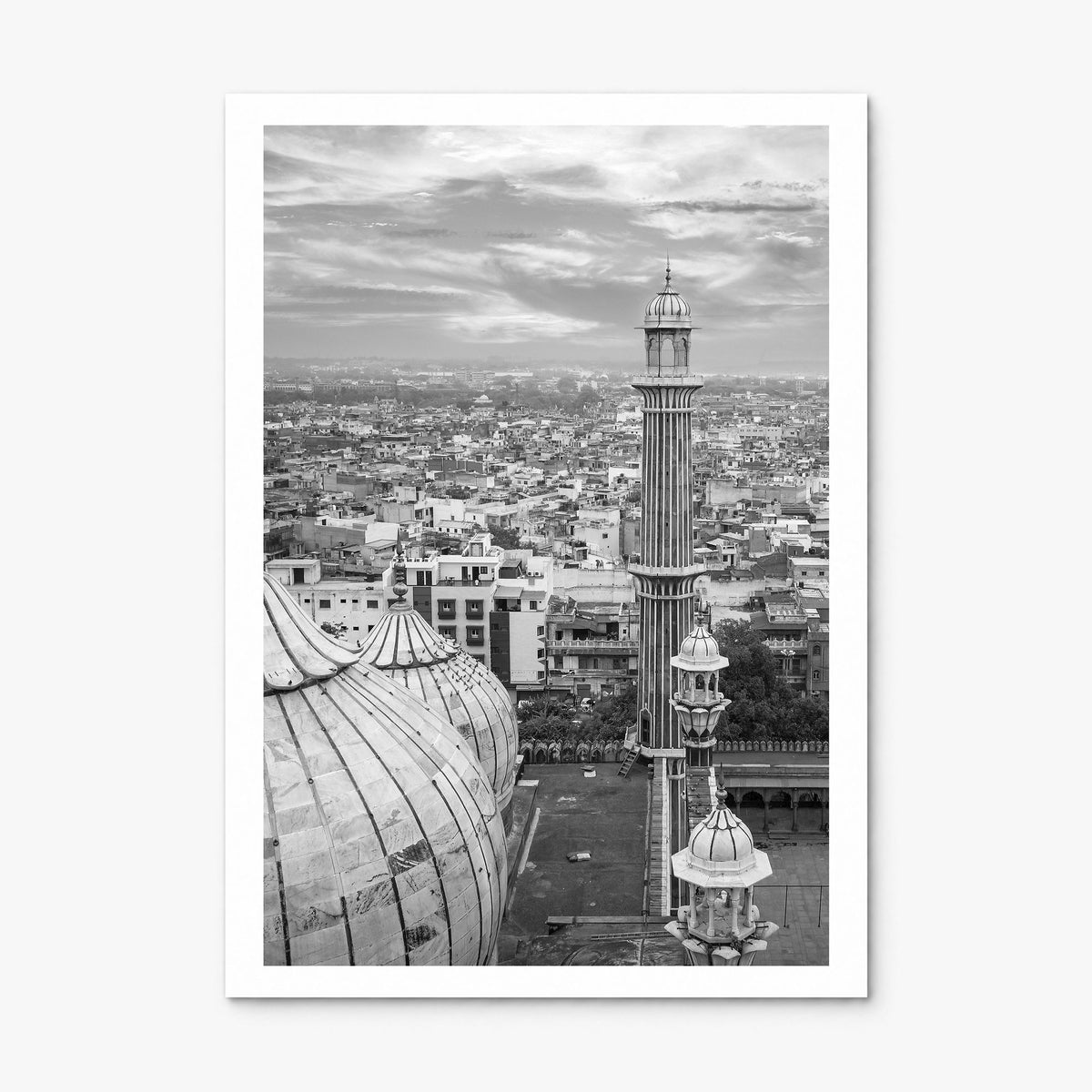 Delhi Photo Poster, print only (unframed), white border