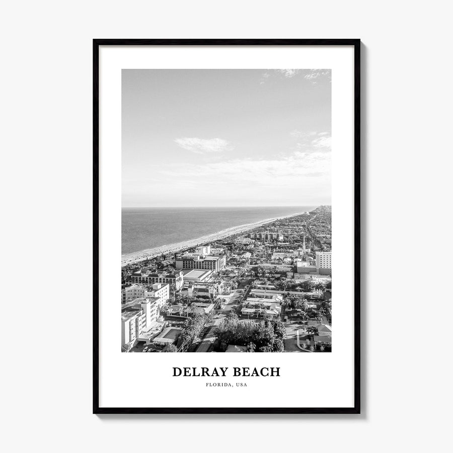 Delray Beach Classic Poster, framed poster mockup