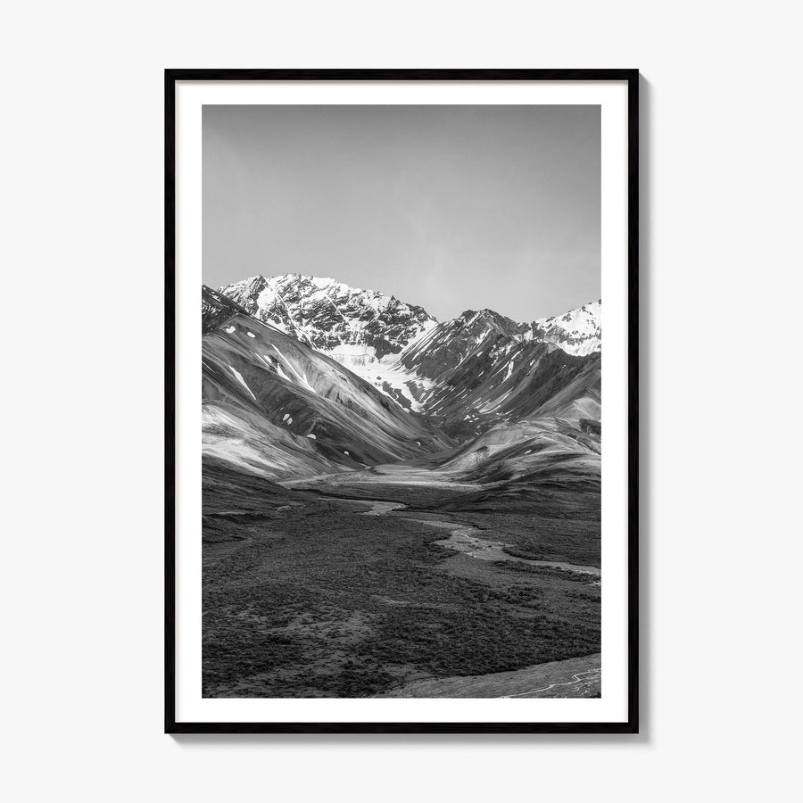 Denali Photo Poster, framed poster mockup, white border