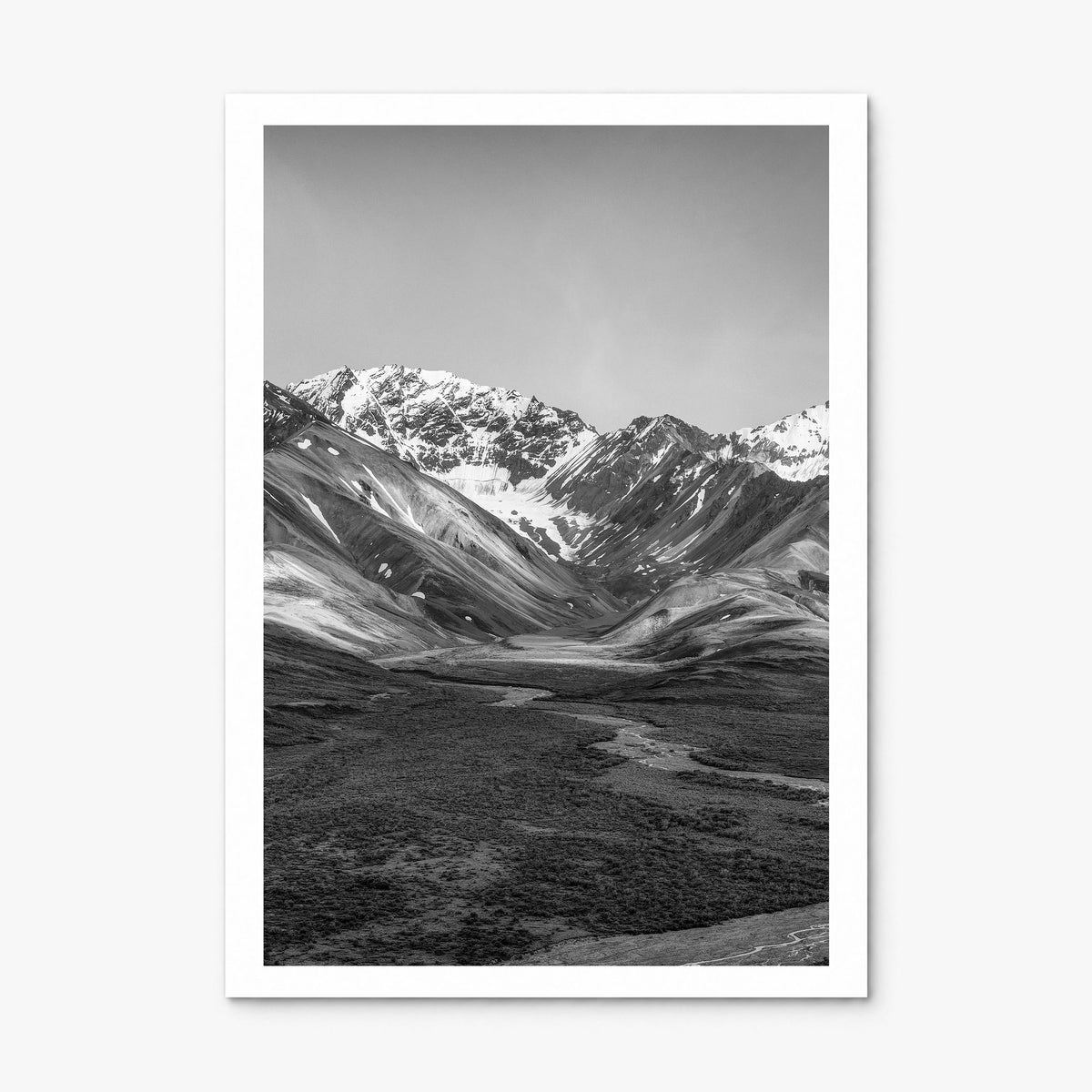 Denali Photo Poster, print only (unframed), white border