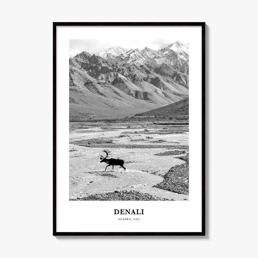 Denali Classic Poster, framed poster mockup