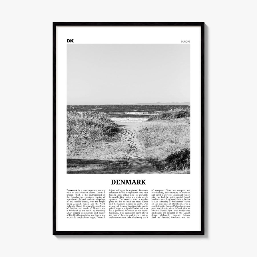 Denmark Newspaper Poster, framed poster mockup