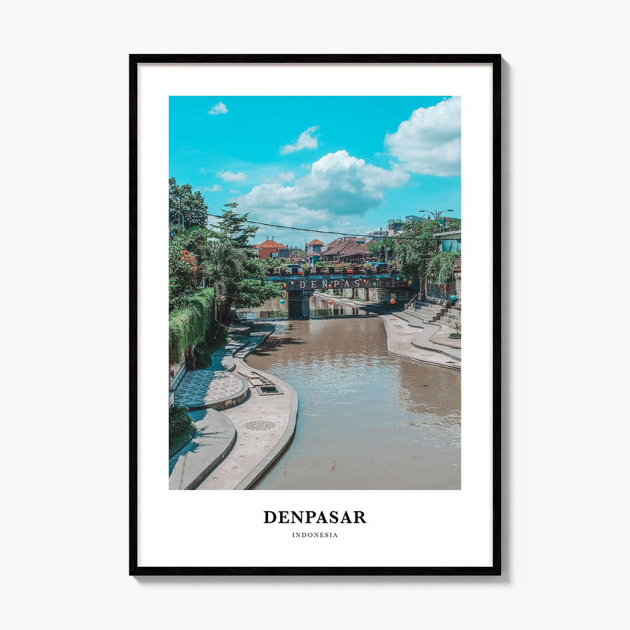 Denpasar Classic Poster, framed poster mockup