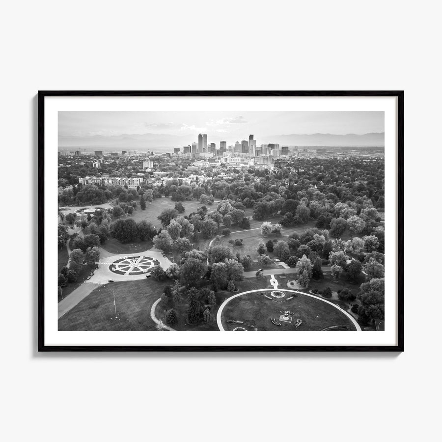Denver Photo Poster, framed poster mockup, white border