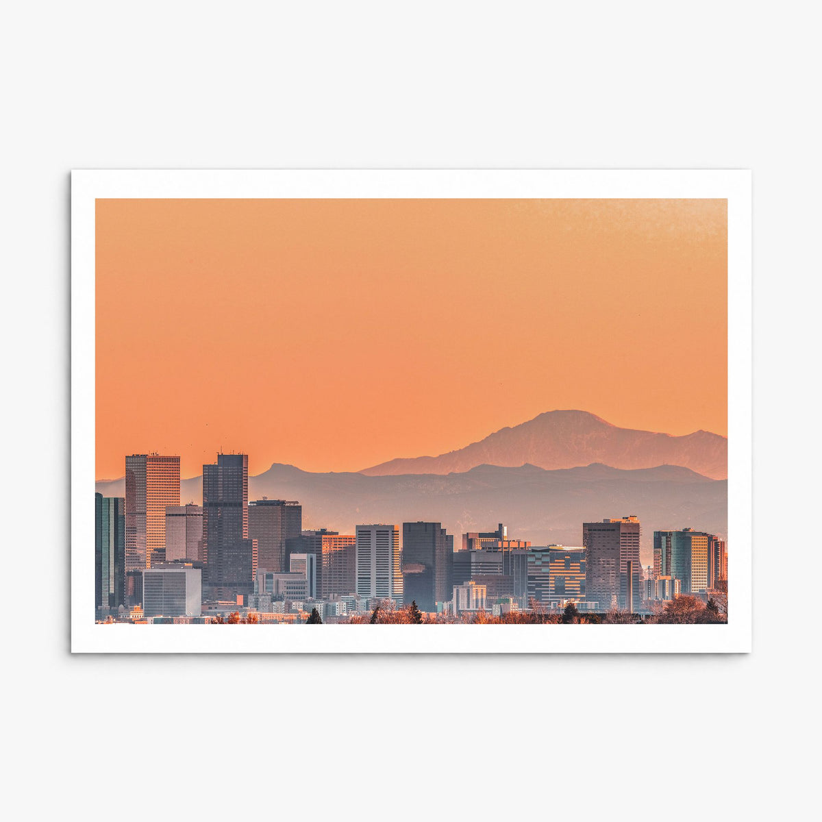 Denver Photo Poster, print only (unframed), white border