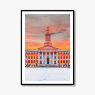 Denver no. 2 colorful photo poster of Colorado, USA – vertical wall art, unframed print shown in interior mockup