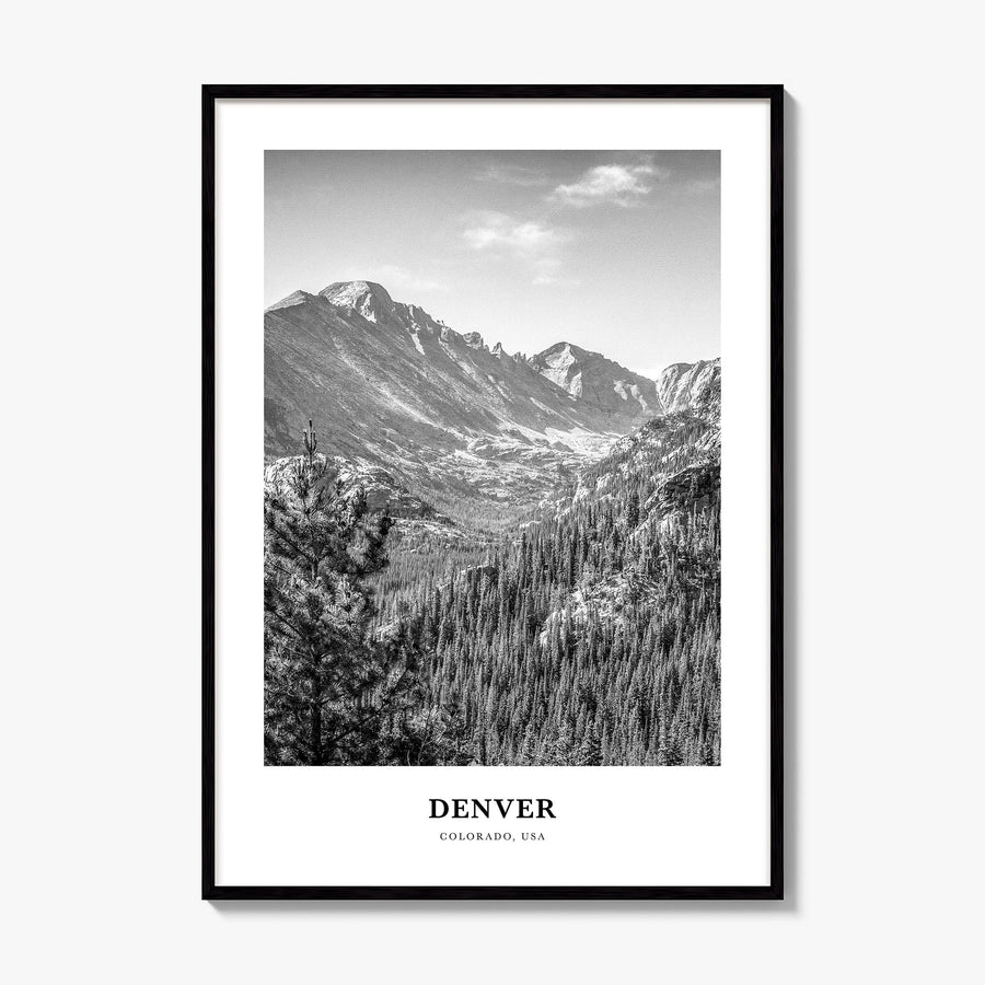 Denver Classic No 2 Poster, framed poster mockup