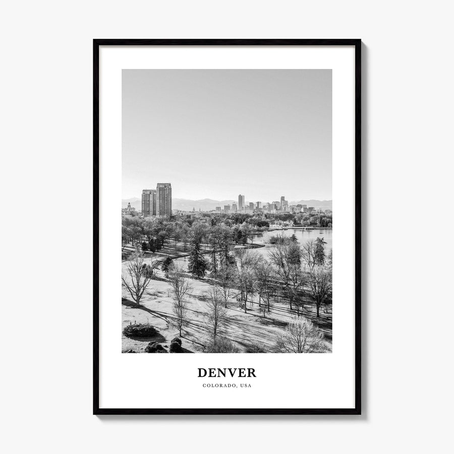 Denver Classic No 3 Poster, framed poster mockup