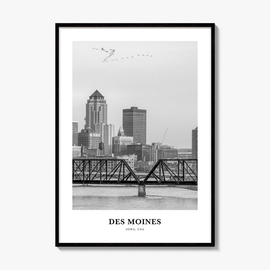 Des Moines Classic No 1 Poster, framed poster mockup