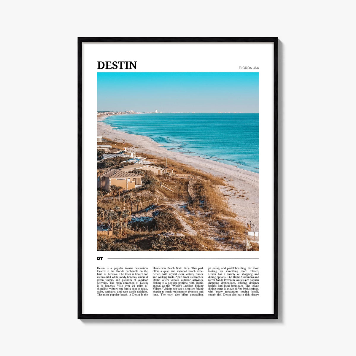 Destin Travel Poster