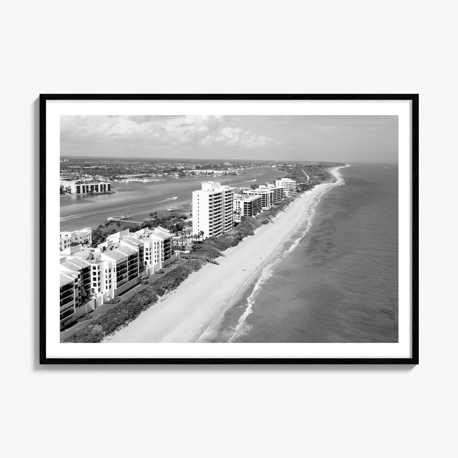 Destin Photo Poster, framed poster mockup, white border