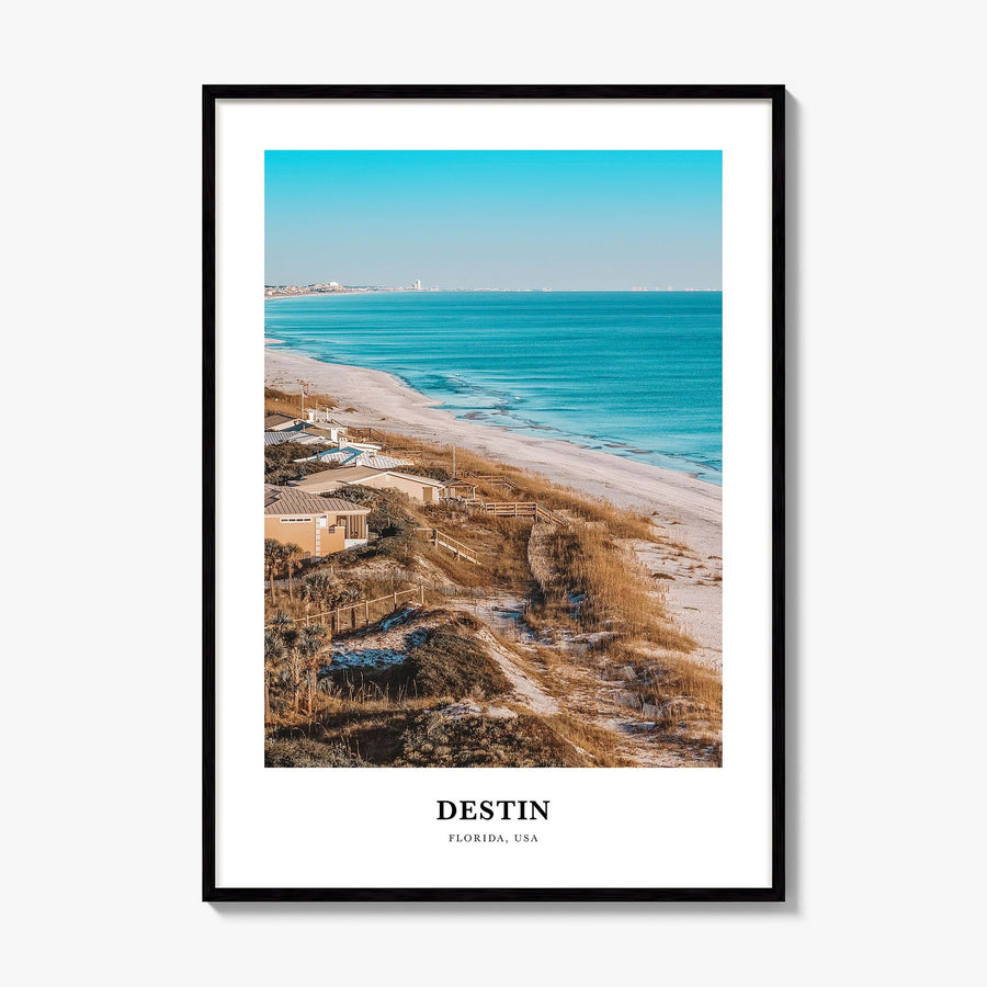 Destin Classic Poster, framed poster mockup