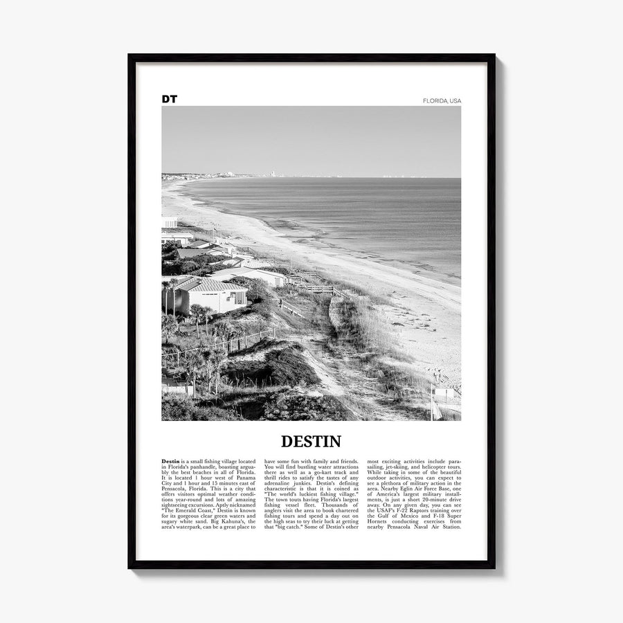Destin Newspaper No 1 Poster, framed poster mockup