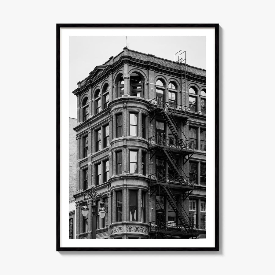 Detroit Photo No 3 Poster, framed poster mockup, white border