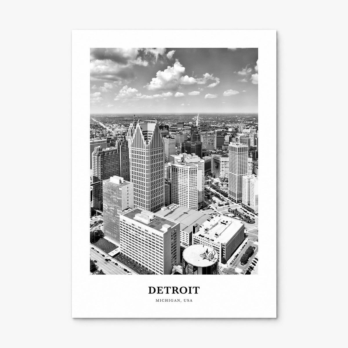 Detroit Classic No 3 Poster, print only (unframed)