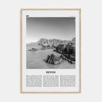 Devon Poster Natural Wood / 8x12 in Nbourhood Travel B&W Poster