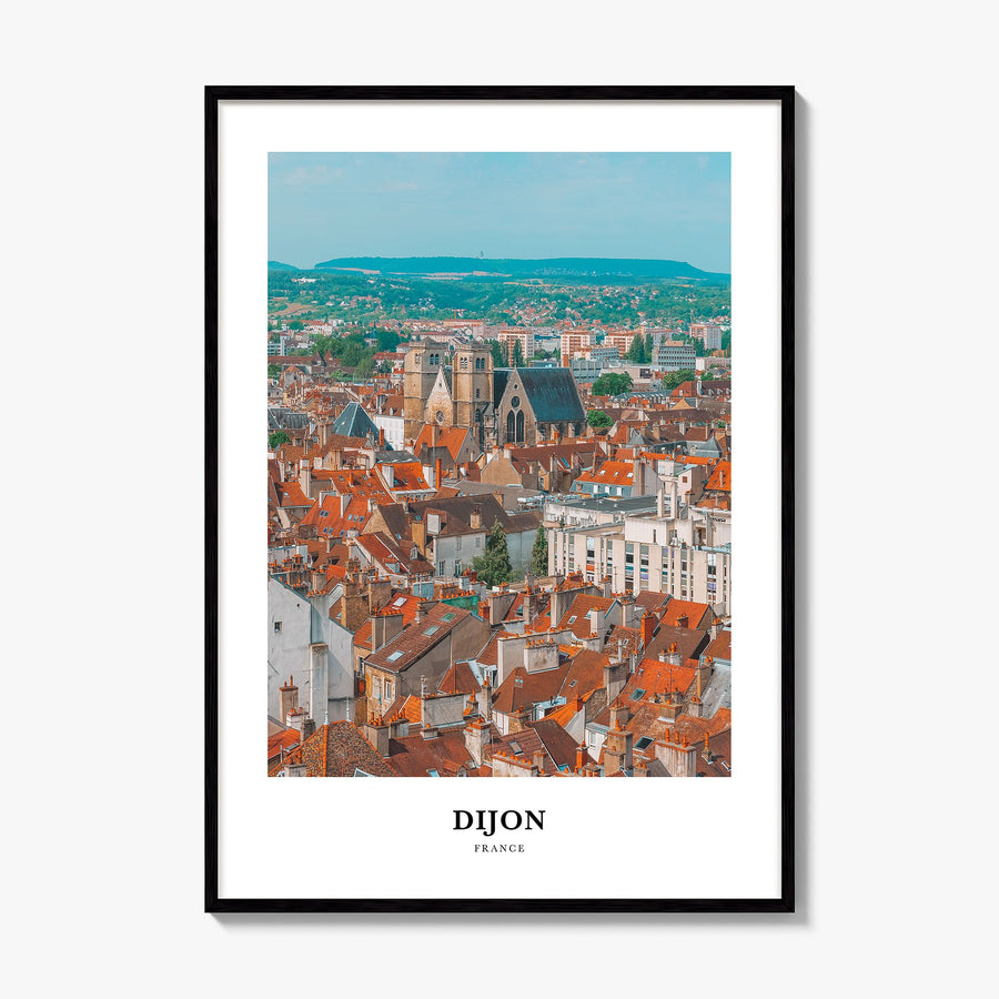 Dijon Classic Poster, framed poster mockup