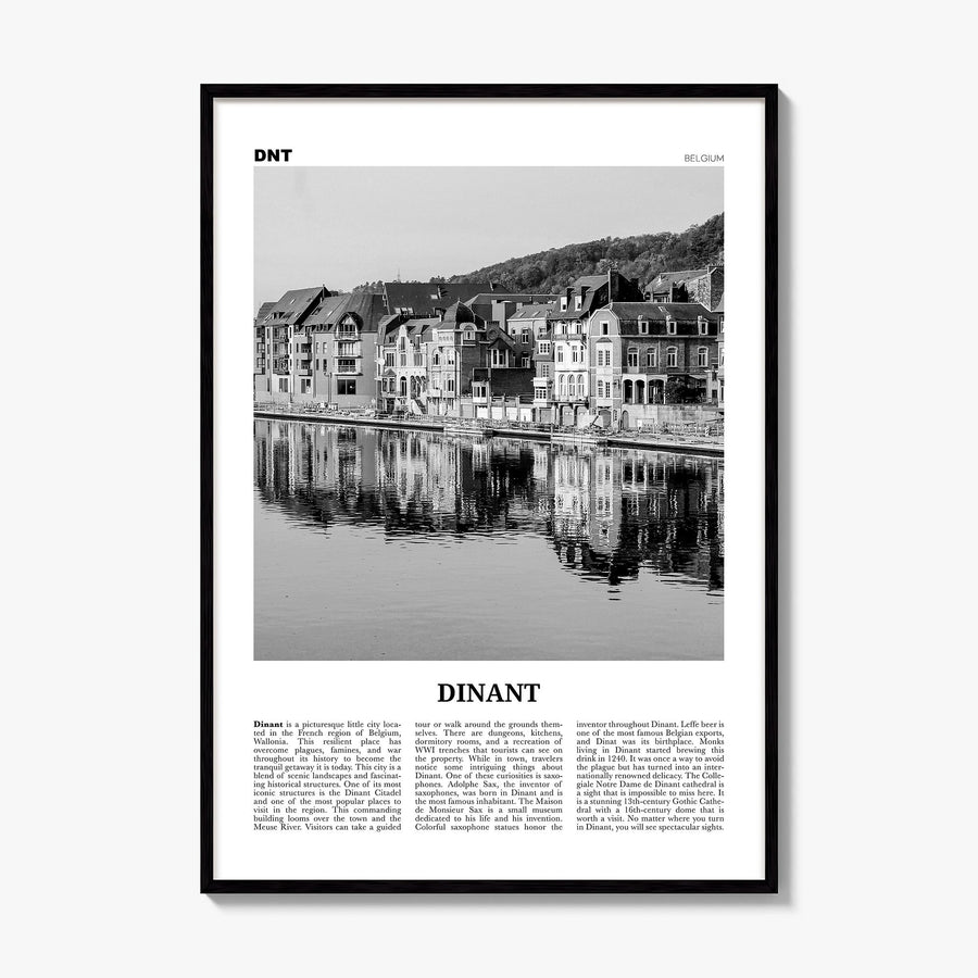 Dinant Newspaper Poster, framed poster mockup